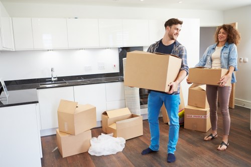 Checklist and packing materials for a Chelsea house removal
