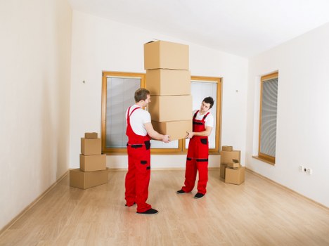 Transfer station handling separated cardboard, wood, and metal from a Chelsea move